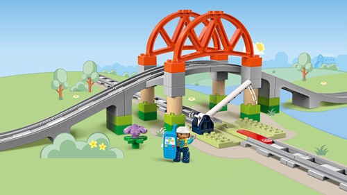LEGO DUPLO Stad Treinbrug en rails uitbreidingsset - 10426-2