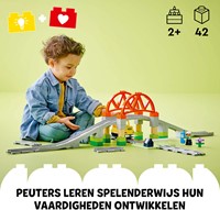 LEGO DUPLO Stad 10426 Treinbrug en rails uitbreidingsset - 40