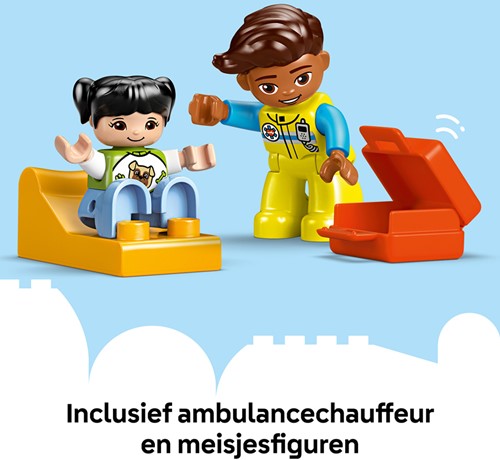 LEGO DUPLO Stad 10447 Ambulance met chauffeur - 100