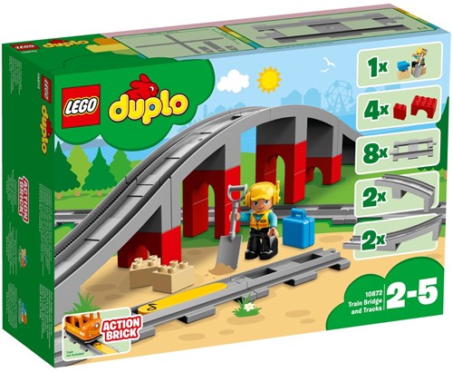 LEGO DUPLO Stad Treinbrug en -rails - 10872