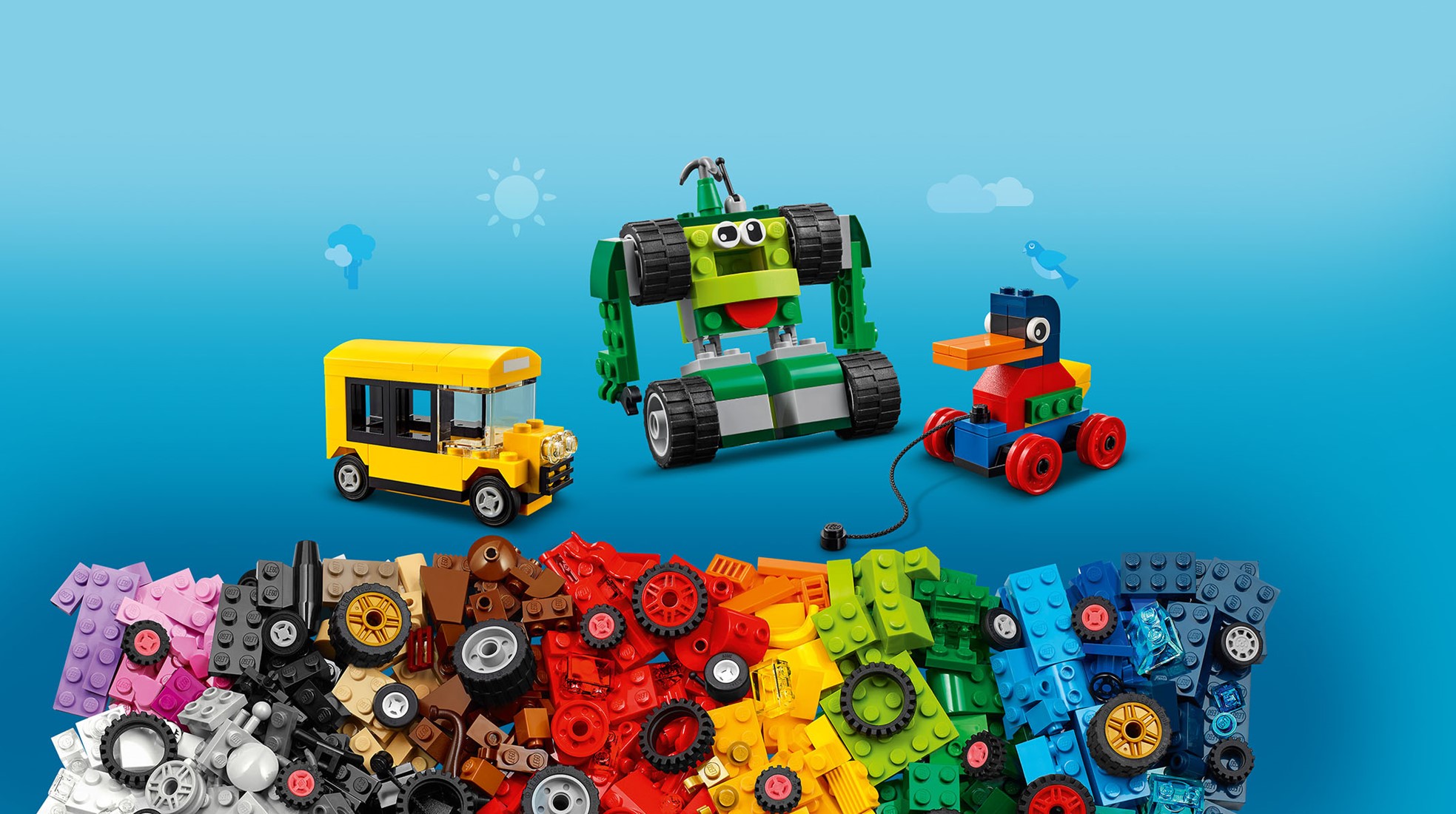 LEGO Classic Stenen en wielen - 11014 speelgoed en LEGO specialist