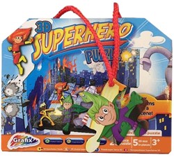 Grafix 3D Superhelden puzzel - 25 stukjes