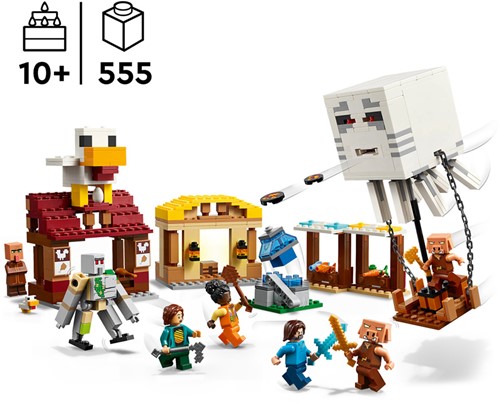 LEGO Minecraft® 21273 De Ghast-ballon aanval op het dorp - 30