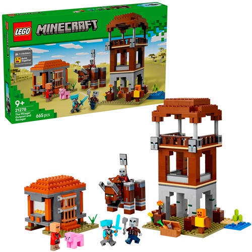 LEGO Minecraft® The Pillager Outpost and Ravager - 21278
