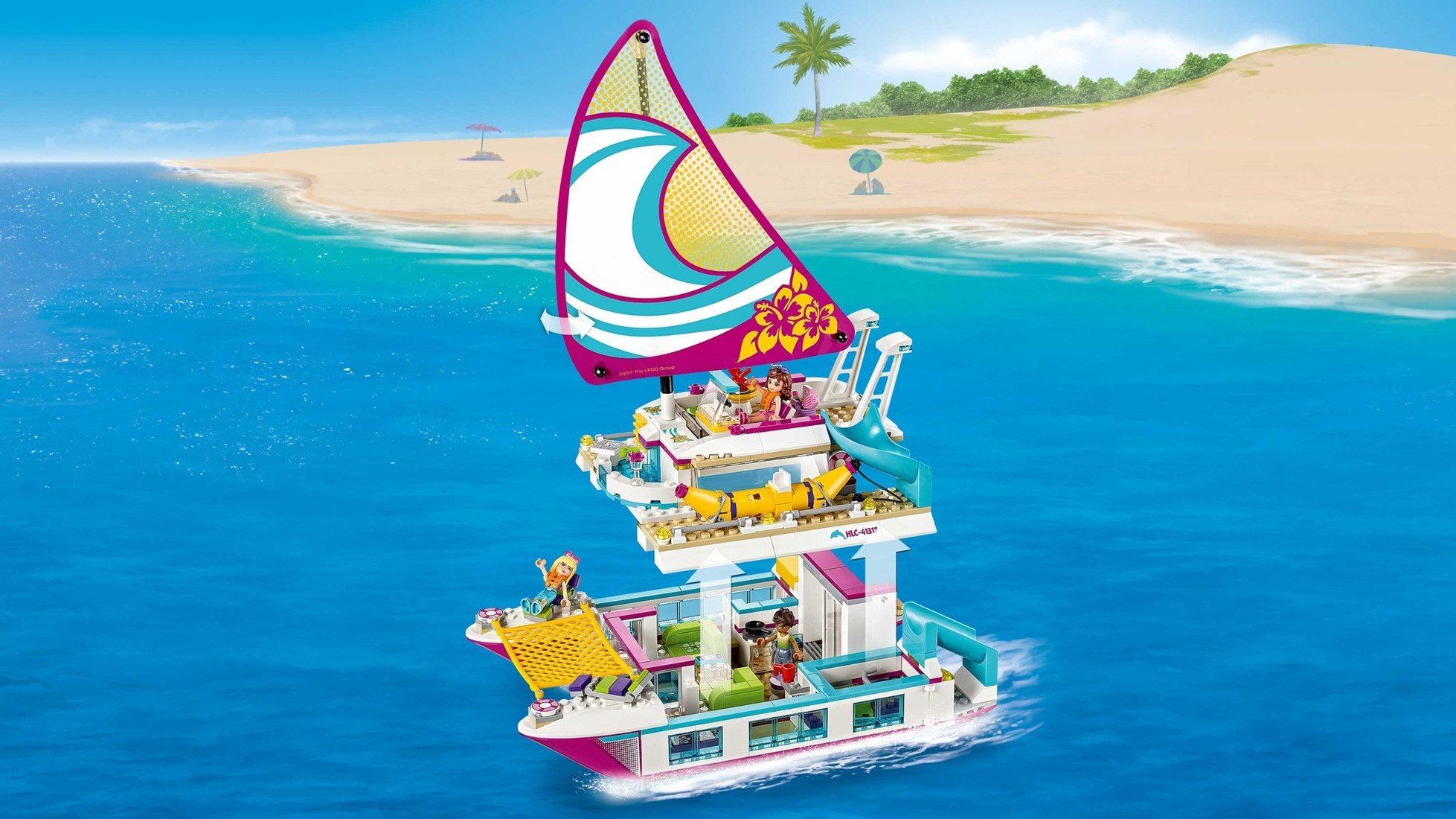 LEGO Friends 41317 Sunshine catamaran | Uw speelgoed en LEGO Toychamp | 41317 Sunshine catamaran