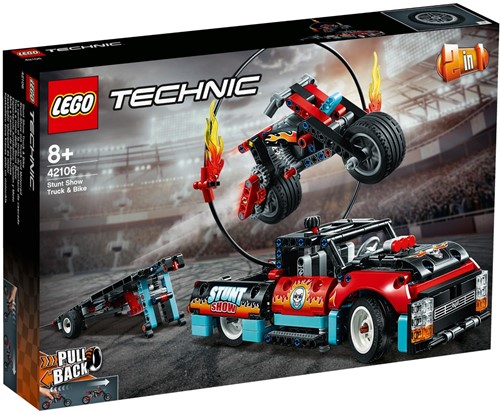 LEGO Technic Truck en motor voor stuntshow - 42106