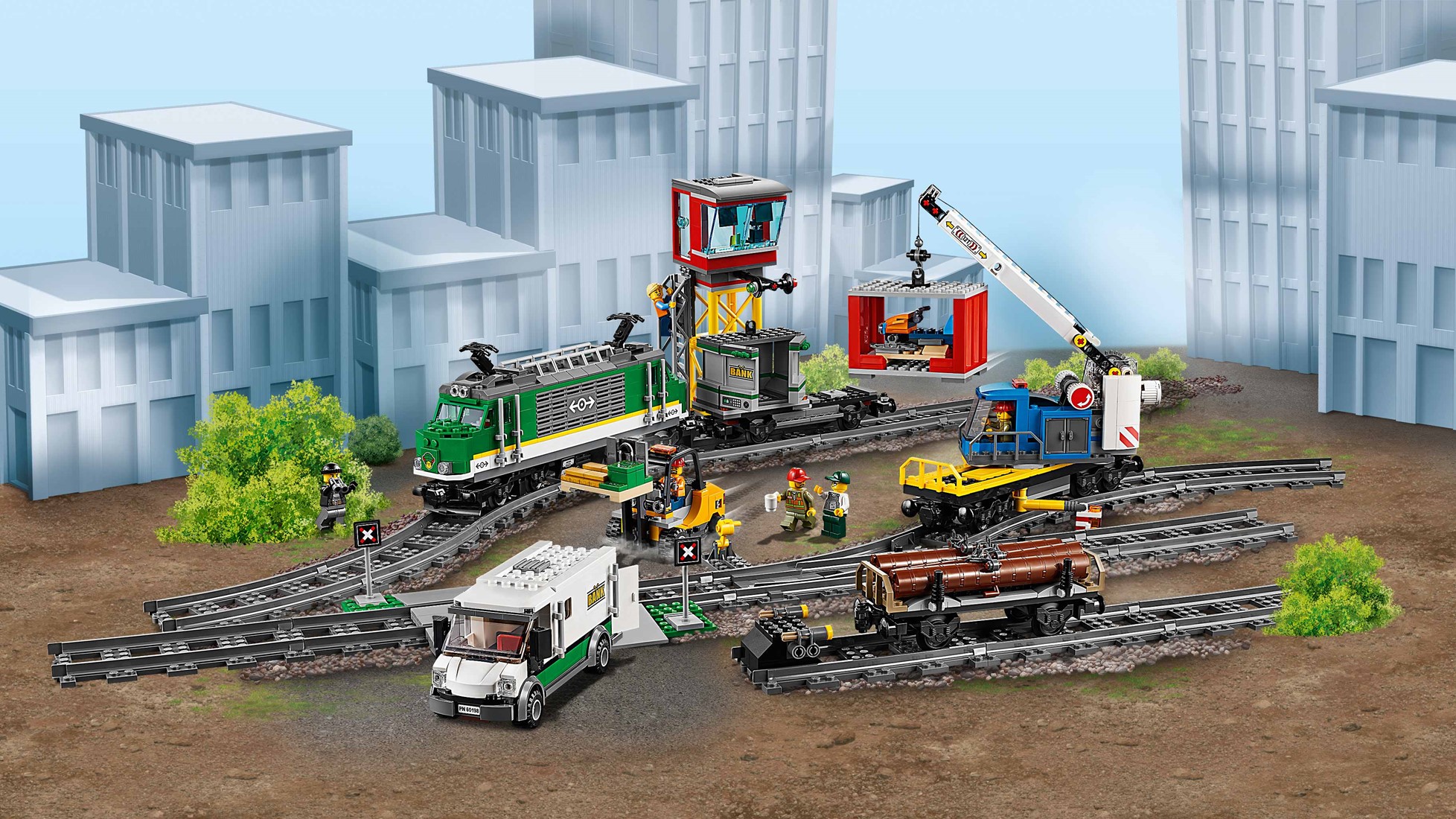 Roeispaan toilet adopteren LEGO City Vrachttrein - 60198 | Uw speelgoed en LEGO specialist