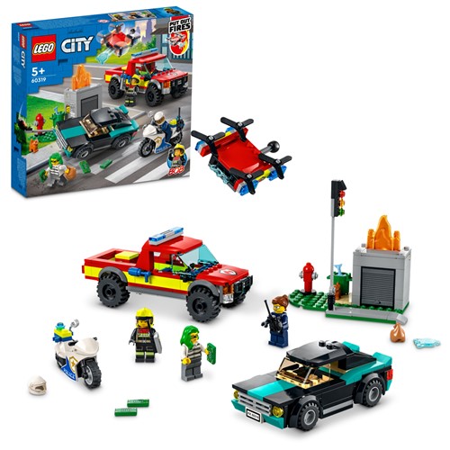 LEGO City Brandweer & Politie achtervolging - 60319
