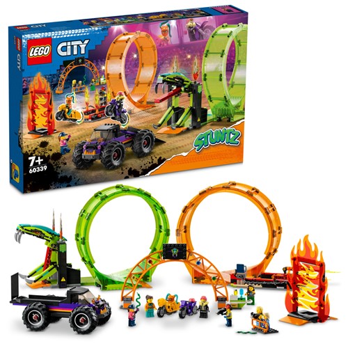 LEGO City Dubbele looping stuntarena - 60339