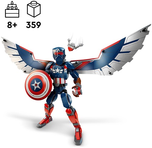 LEGO Marvel 76296 Nieuwe Captain America bouwfiguur - 50