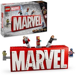 LEGO Marvel: MARVEL logo en minifiguren - 76313