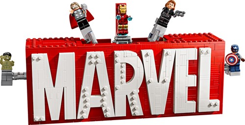 LEGO Marvel: MARVEL logo en minifiguren - 76313-3