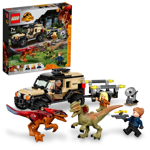 LEGO Jurassic World™ Pyroraptor & Dilophosaurus transport - 76951