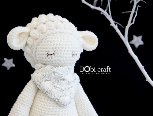 Bobi craft Barbra The Softie - Knuffel schaap 38cm-2