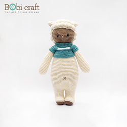 Bobi craft The Chubby Poppy - Knuffel schaap 40cm