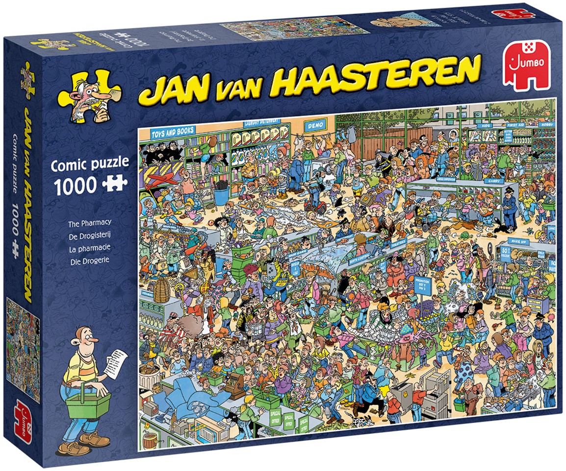 Uitputting salon mooi zo Jan van Haasteren De Drogisterij - Puzzel 1000 stukjes | Uw speelgoed en LEGO specialist Uitputting salon mooi zo Jan van Haasteren De Drogisterij - Puzzel 1000 stukjes | Uw speelgoed en LEGO specialist