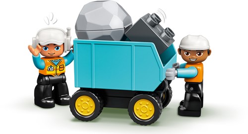 LEGO DUPLO Mijn Stad 10931 Truck & Graafmachine met rupsbanden - 100