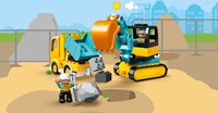 LEGO DUPLO Stad Truck & Graafmachine met rupsbanden - 10931-2