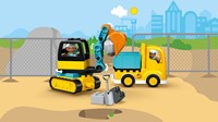 LEGO DUPLO Mijn Stad 10931 Truck & Graafmachine met rupsbanden - 10