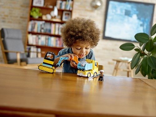 LEGO DUPLO Mijn Stad 10931 Truck & Graafmachine met rupsbanden - 50