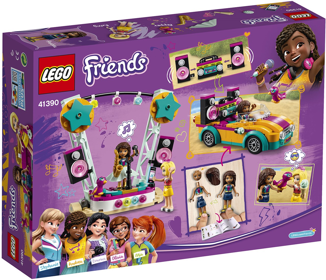 LEGO Friends 41390 Andrea's auto en podium | Uw speelgoed en LEGO Friends 41390 Andrea's auto en podium | Uw speelgoed en