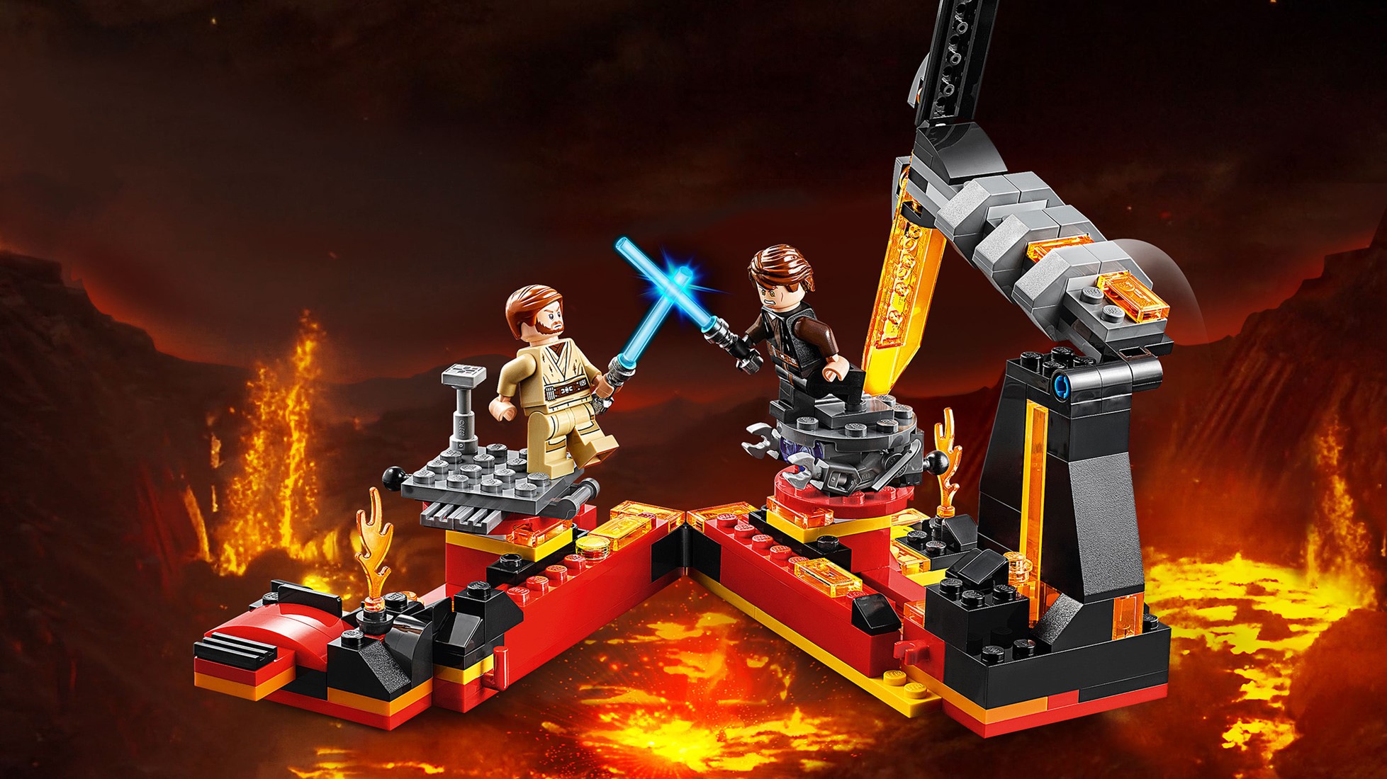 Lightsaber Duel Battle On Mustafar Lego LEGO Star Wars: Duel On